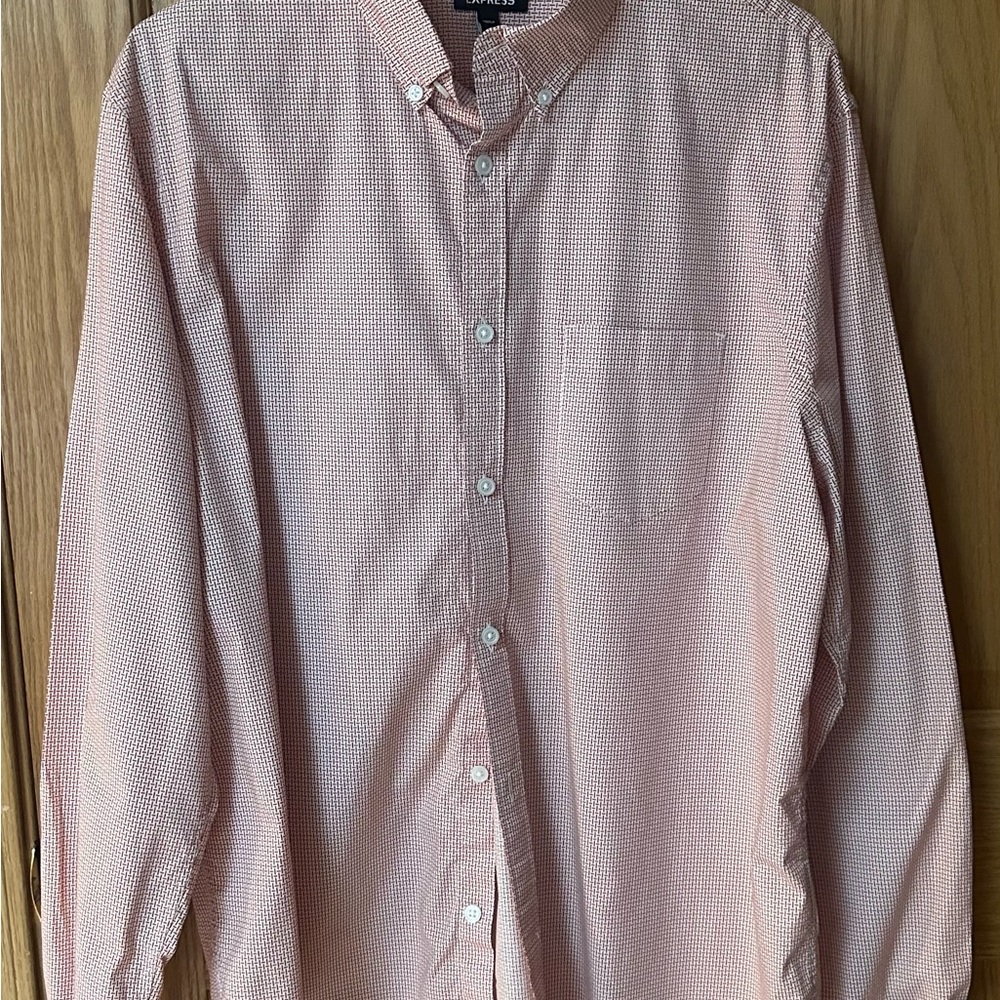 Express Men’s Long sleeve Dress shirt Size Large